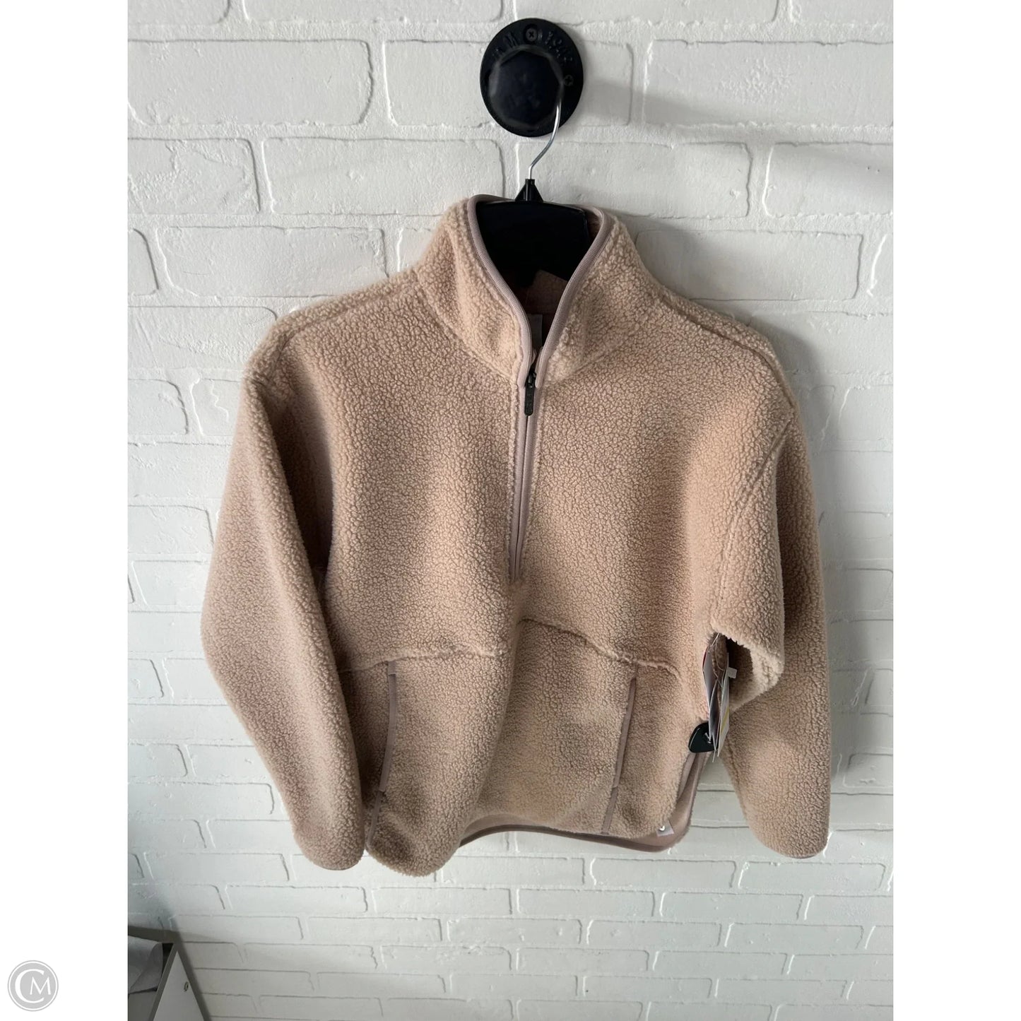 Jacket Fleece By Zella In Tan, Size: S
