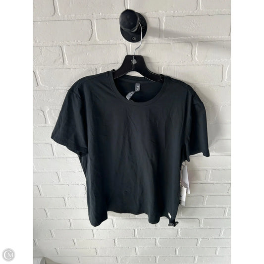 Athletic Top Short Sleeve By Vuori In Black, Size: M