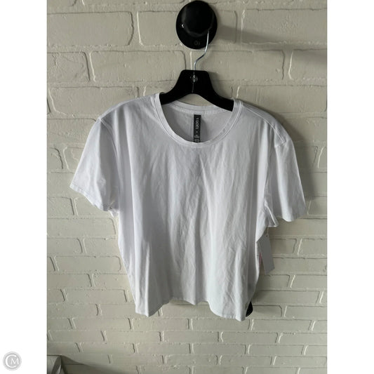 Athletic Top Short Sleeve By Vuori In White, Size: M