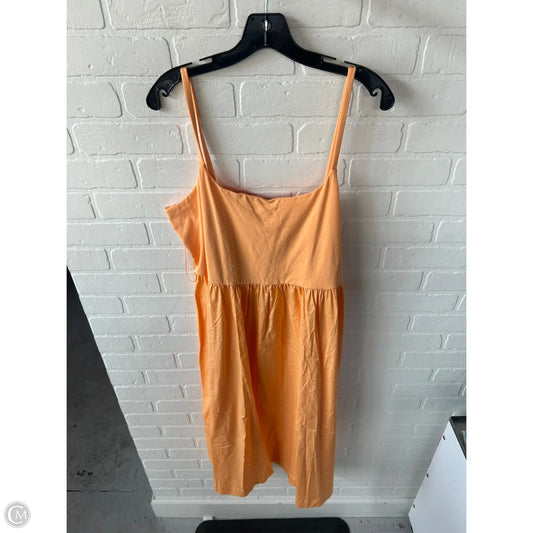 Dress Casual Midi By Old Navy In Orange, Size: Xxl