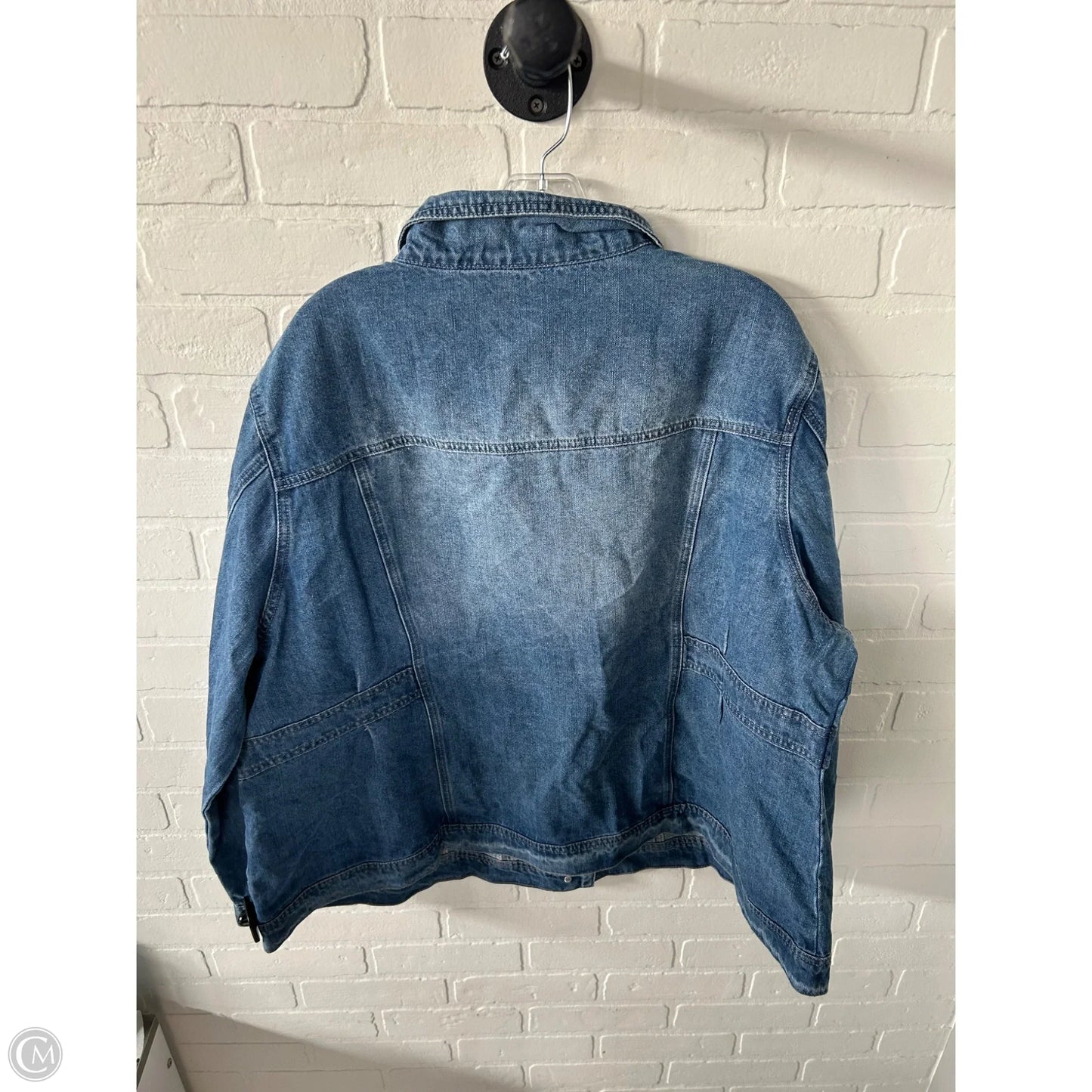 Jacket Denim By Agnes Orinda In Blue Denim, Size: 3x