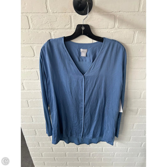 Top Long Sleeve By Chicos In Blue, Size: M