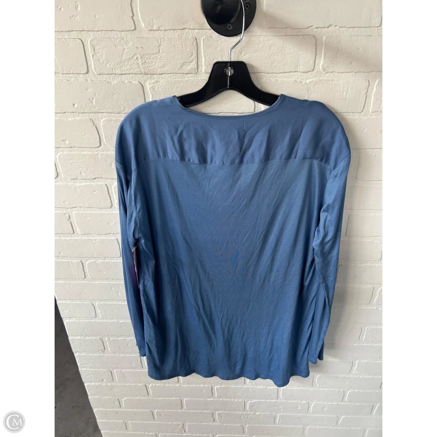 Top Long Sleeve By Chicos In Blue, Size: M