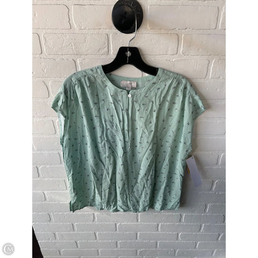 Top Sleeveless By Loft In Green, Size: S