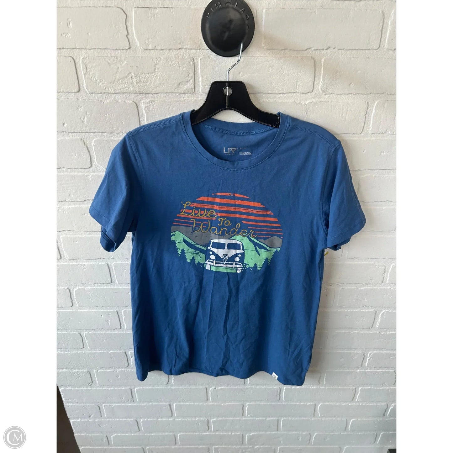 Top Short Sleeve Basic By Clothes Mentor In Blue, Size: M