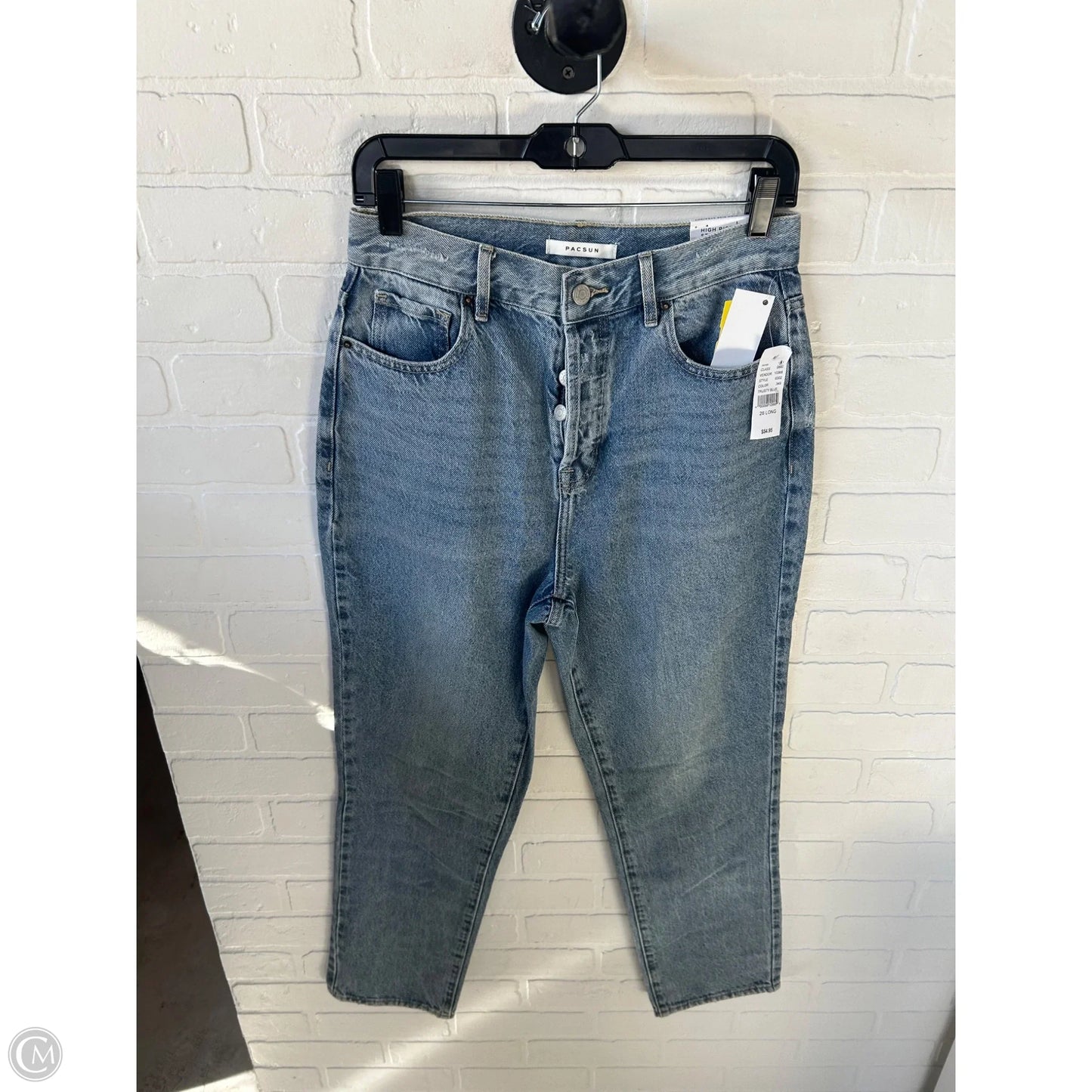 Jeans Straight By Pacsun In Blue Denim, Size: 6