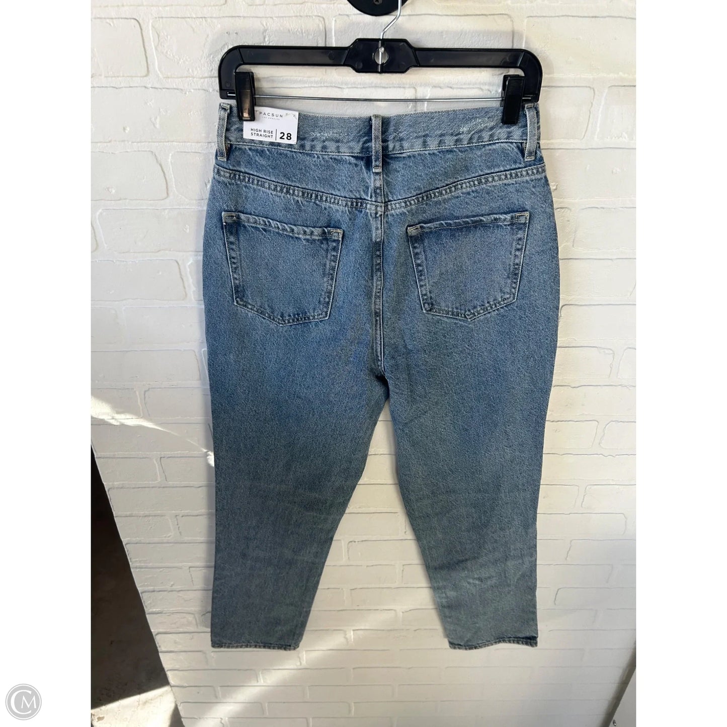 Jeans Straight By Pacsun In Blue Denim, Size: 6