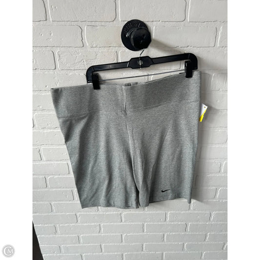 Athletic Shorts By Nike Apparel In Grey, Size: 20