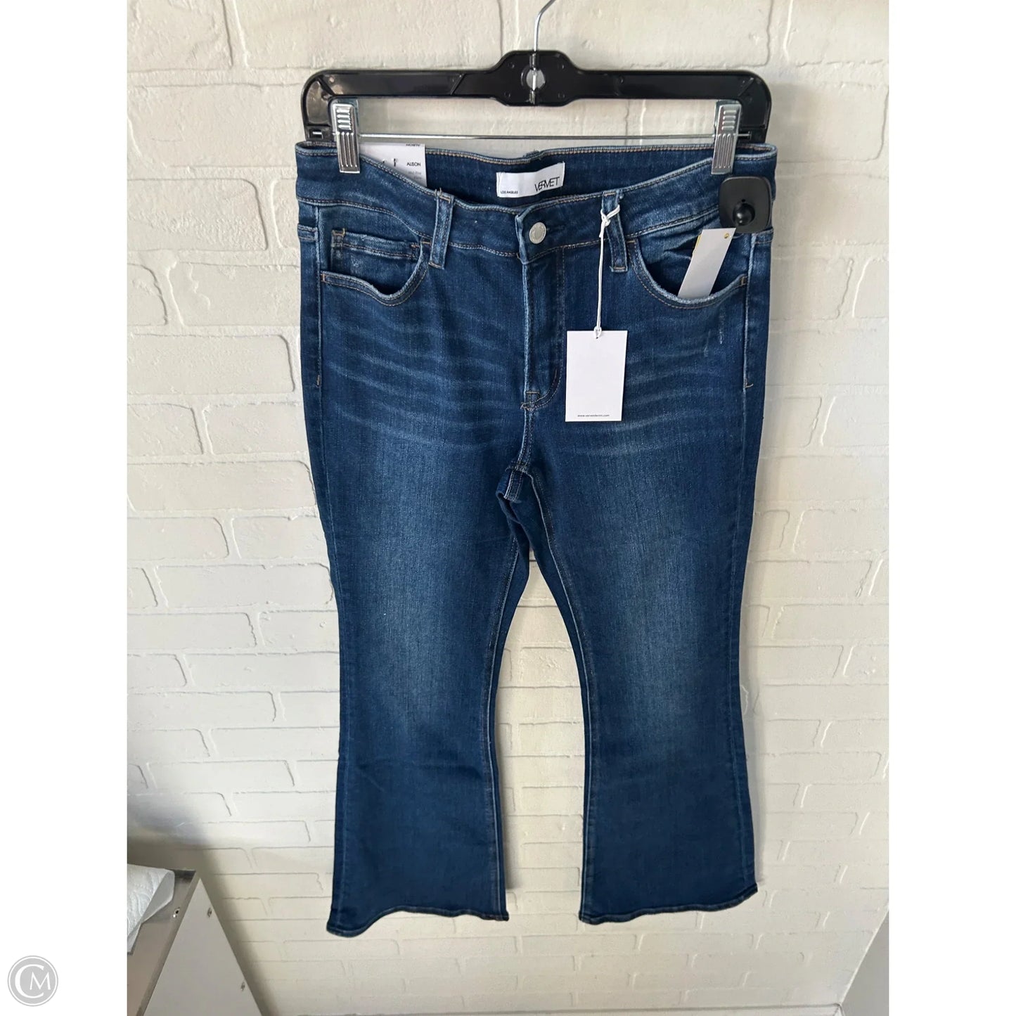 Jeans Boot Cut By Vervet In Blue Denim, Size: 8