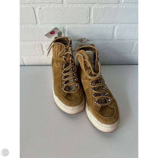 Boots Ankle Flats By Marc Fisher In Brown, Size: 8.5