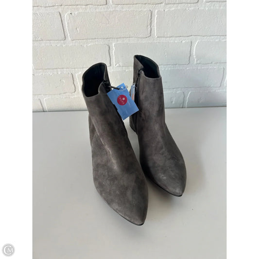 Boots Ankle Heels By Paul Green In Grey, Size: 7.5