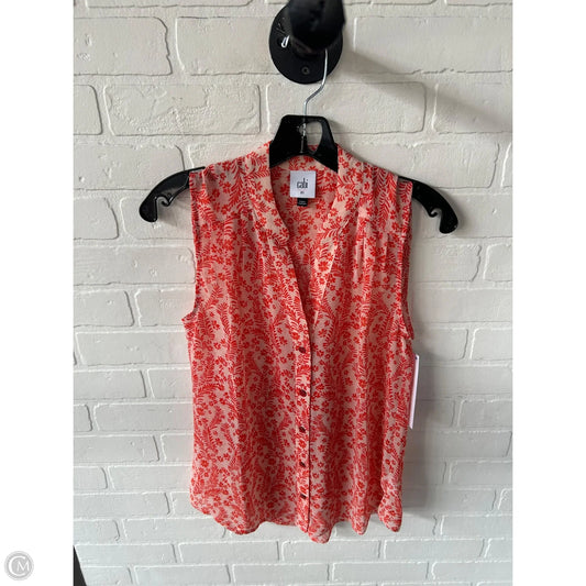 Top Sleeveless By Cabi In Orange, Size: Xs