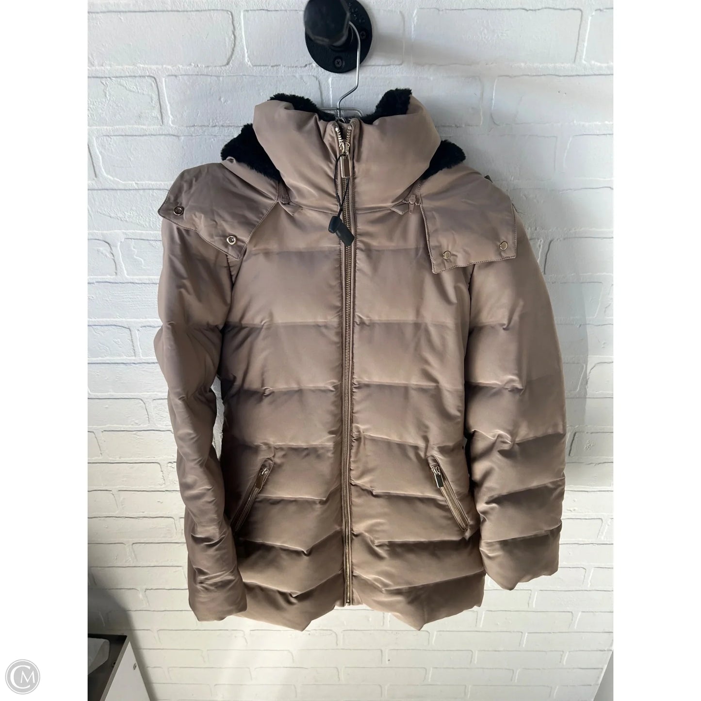 Coat Parka By Zara In Tan, Size: S