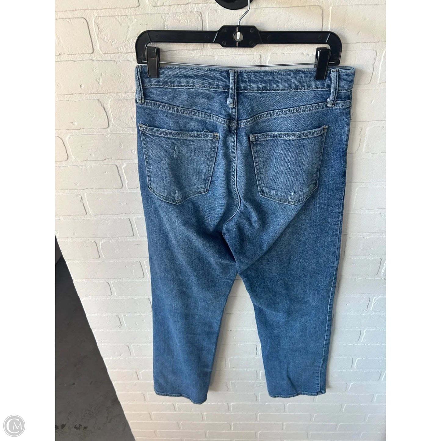Jeans Straight By Just Black In Blue Denim, Size: 8
