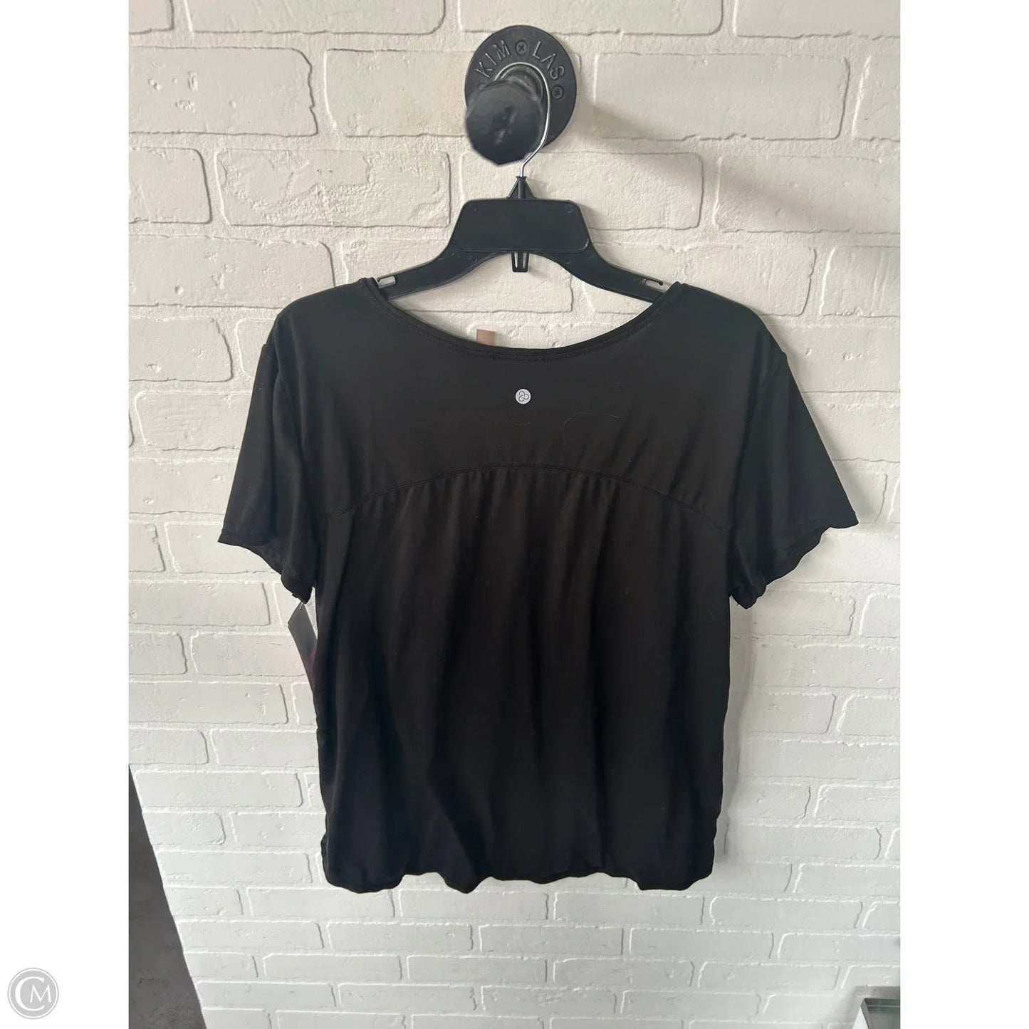 Athletic Top Short Sleeve By Zella In Black, Size: Xl