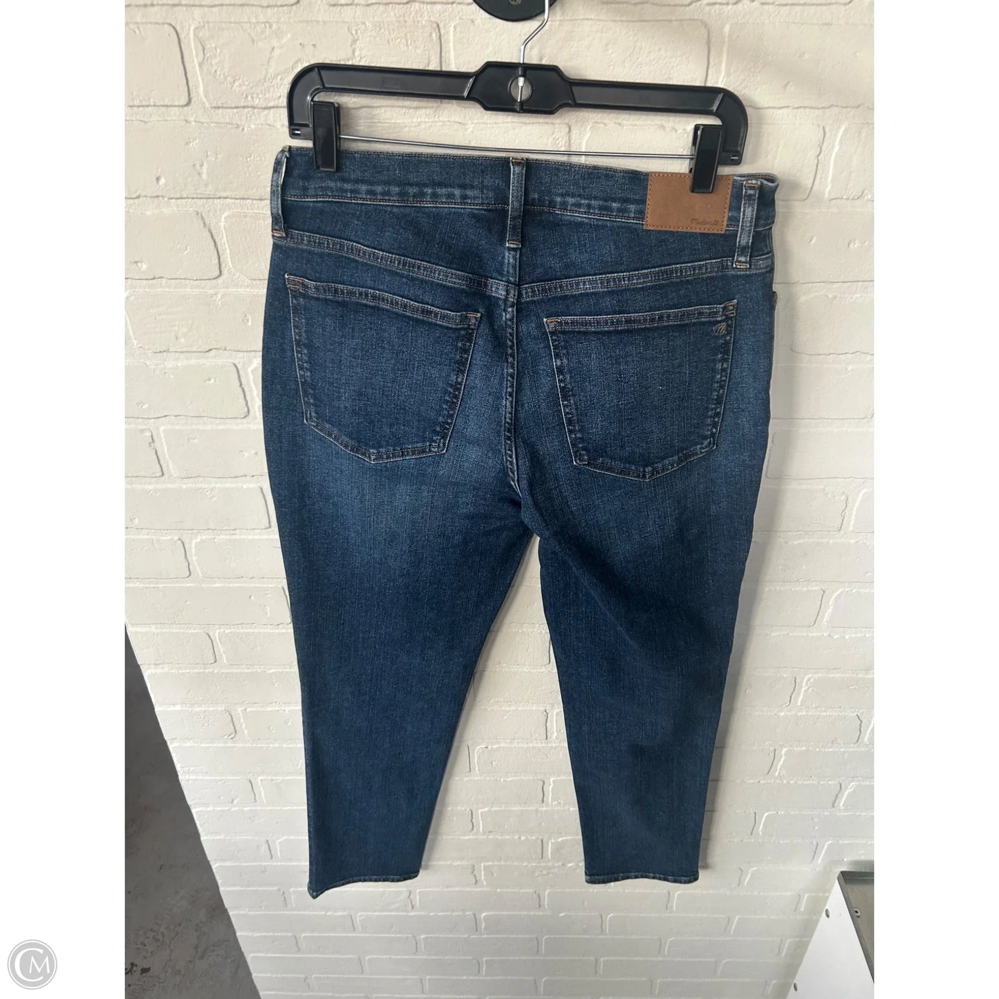 Jeans Straight By Madewell In Blue Denim, Size: 8
