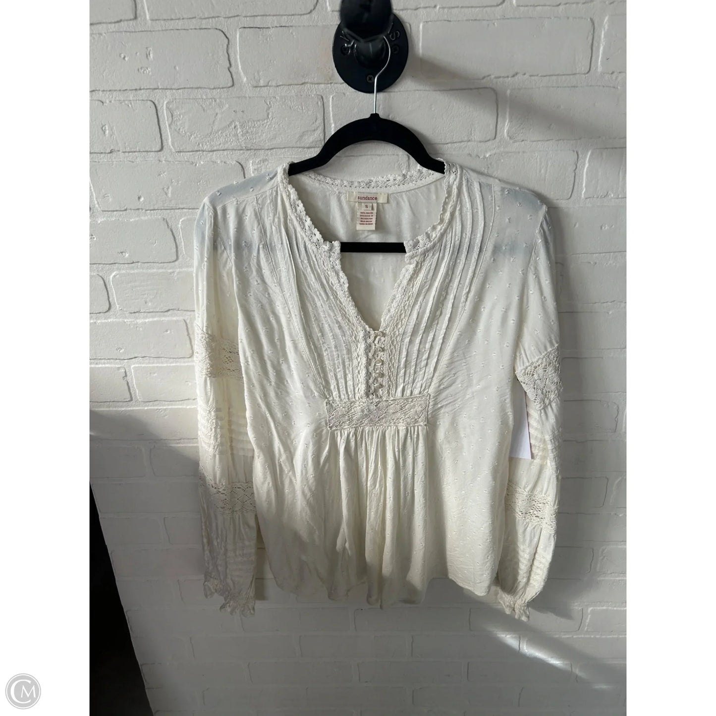 Top Long Sleeve By Sundance In Cream, Size: S