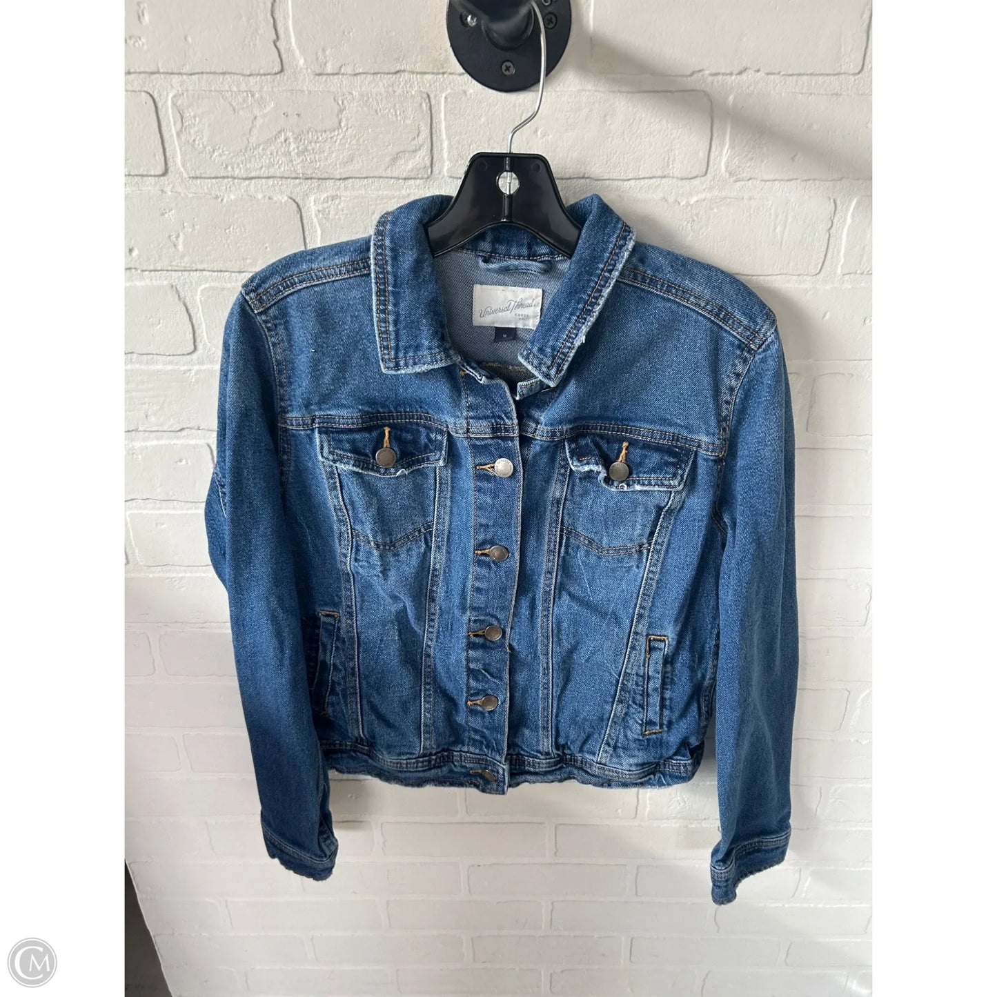 Jacket Denim By Universal Thread In Blue Denim, Size: M
