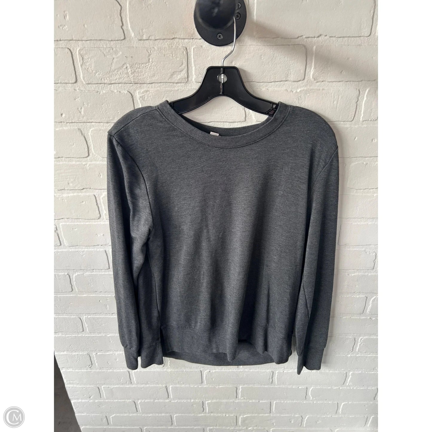 Sweatshirt Crewneck By Loft In Grey, Size: S