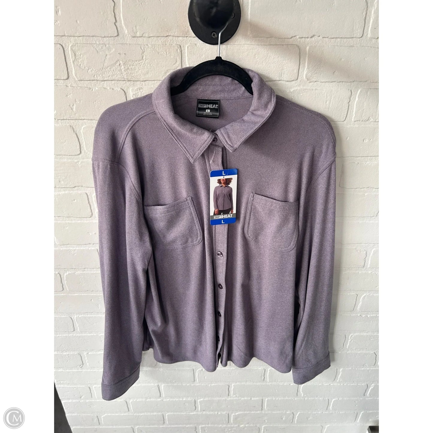 Top Long Sleeve By 32 Degrees In Purple, Size: L