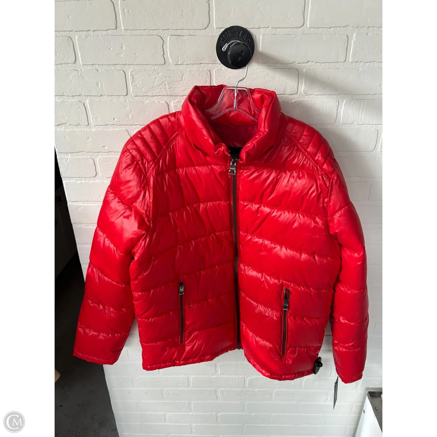 Coat Puffer & Quilted By Guess In Red, Size: Xl