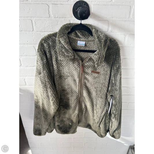 Jacket Fleece By Columbia In Green, Size: 2x
