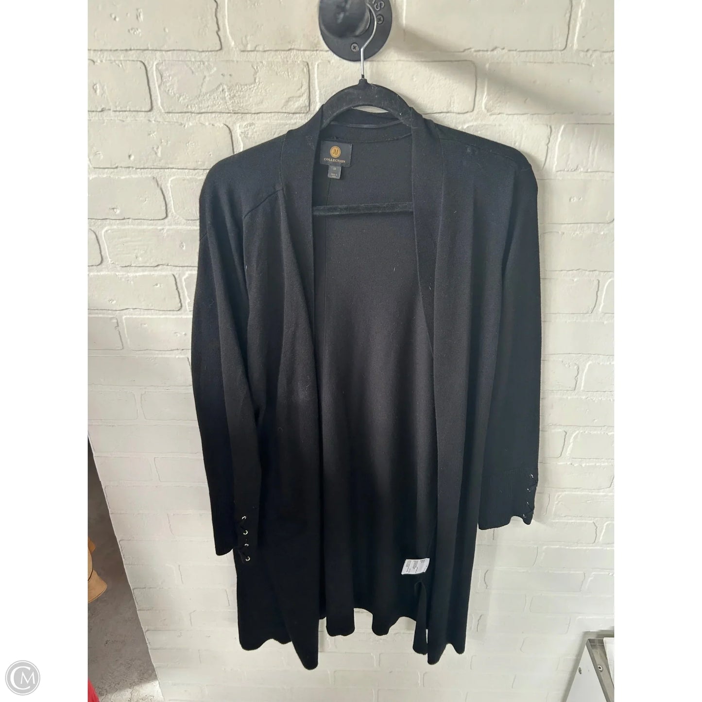 Sweater Cardigan By Jm Collections In Black, Size: 2x