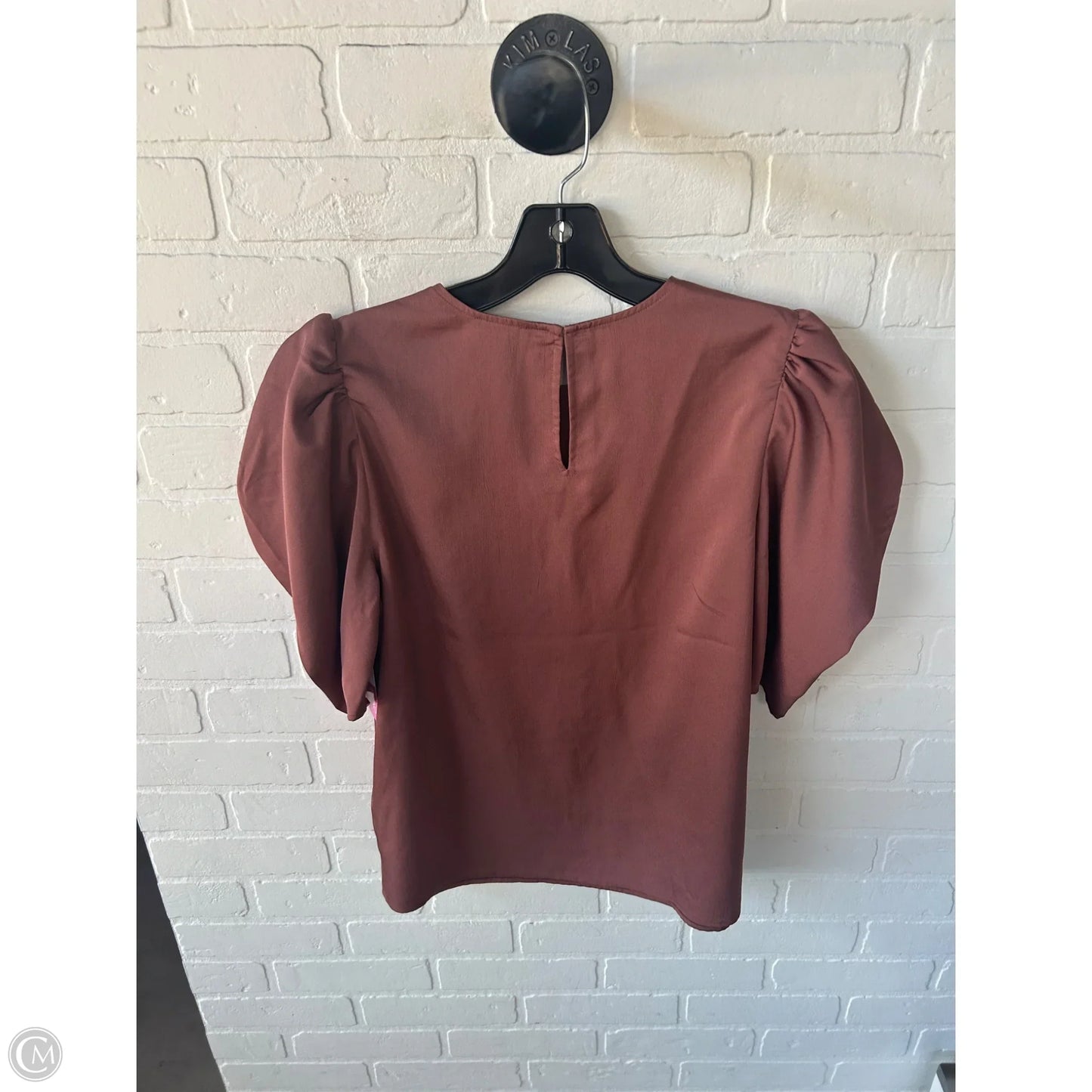 Top Short Sleeve By Express In Brown, Size: M
