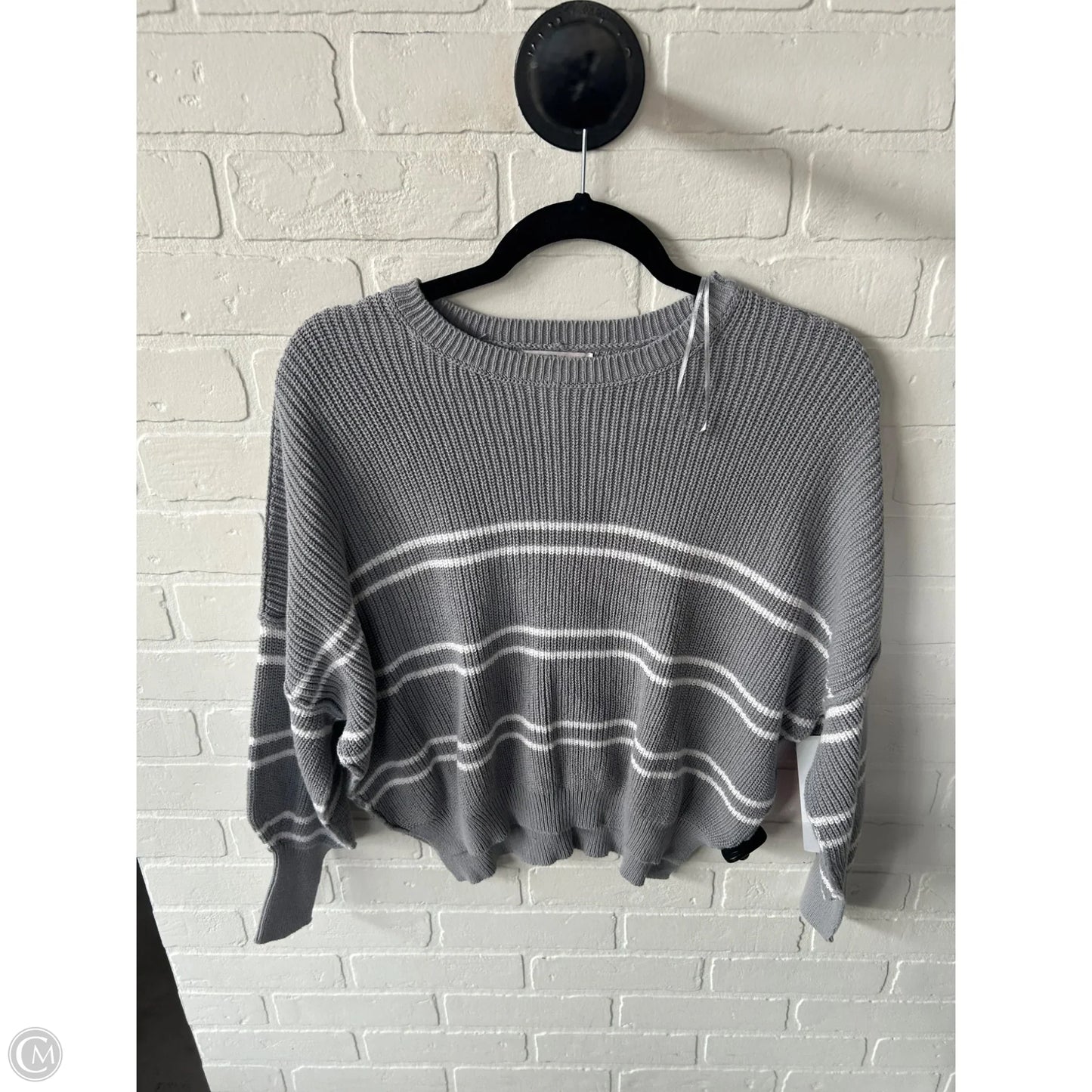 Sweater By Sincerely Jules In Grey & White, Size: S
