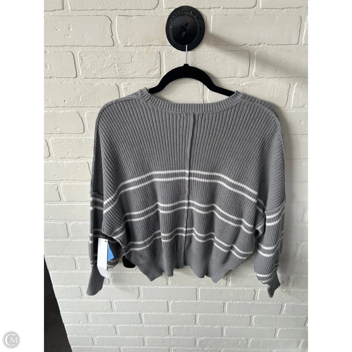 Sweater By Sincerely Jules In Grey & White, Size: S