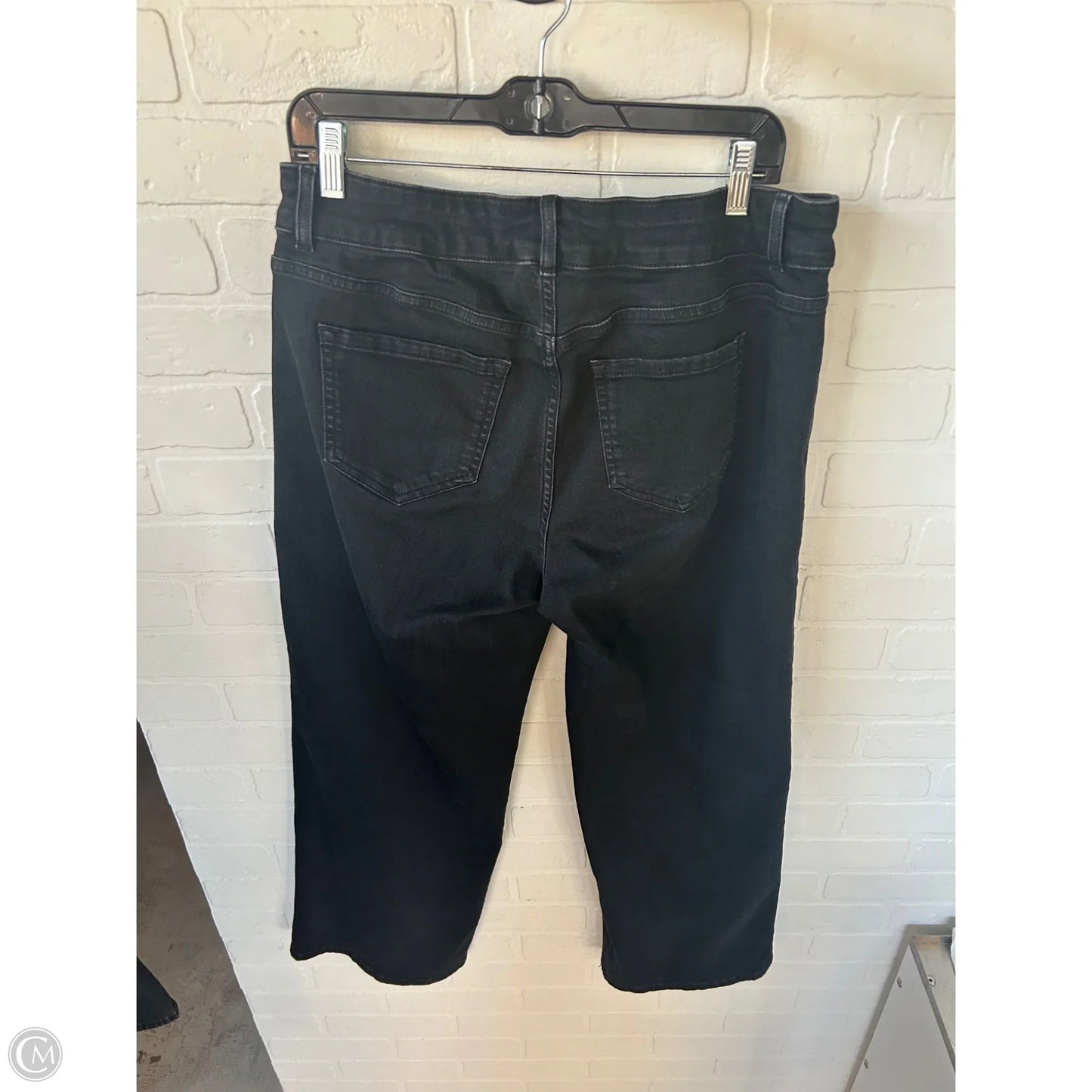 Jeans Flared By J. Jill In Black Denim, Size: 12p
