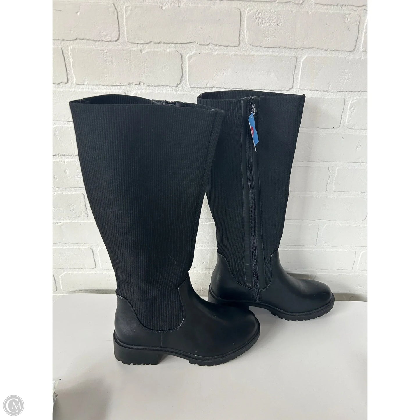 Boots Knee Flats By Torrid In Black, Size: 9