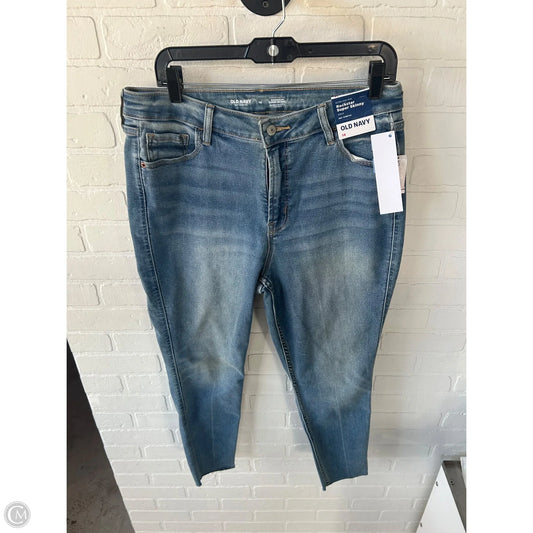Jeans Skinny By Old Navy In Blue Denim, Size: 14