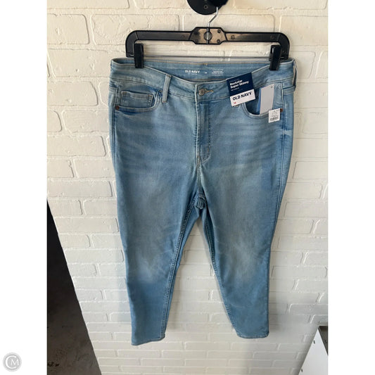 Jeans Skinny By Old Navy In Blue Denim, Size: 14