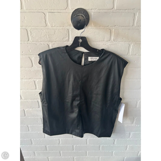 Top Sleeveless By Zenana In Black, Size: L