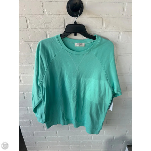 Sweatshirt Crewneck By Zenana In Green, Size: M