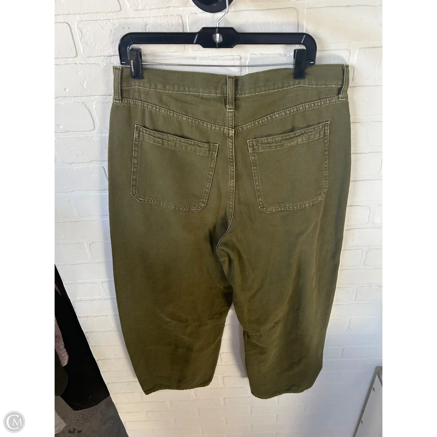 Jeans Straight By Universal Thread In Green Denim, Size: 12