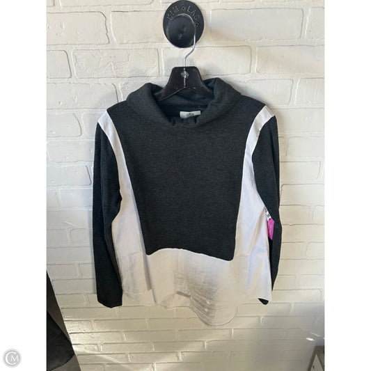 Top Long Sleeve By Clothes Mentor In Cream & Grey, Size: M