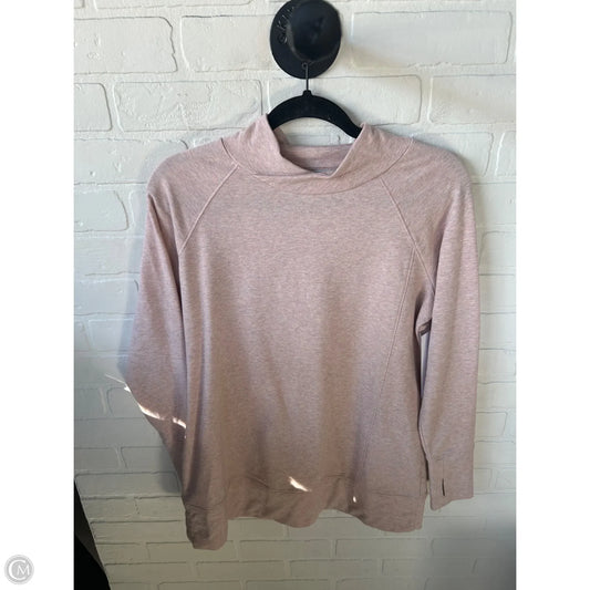 Athletic Top Long Sleeve Collar By Christopher And Banks In Pink, Size: Sp