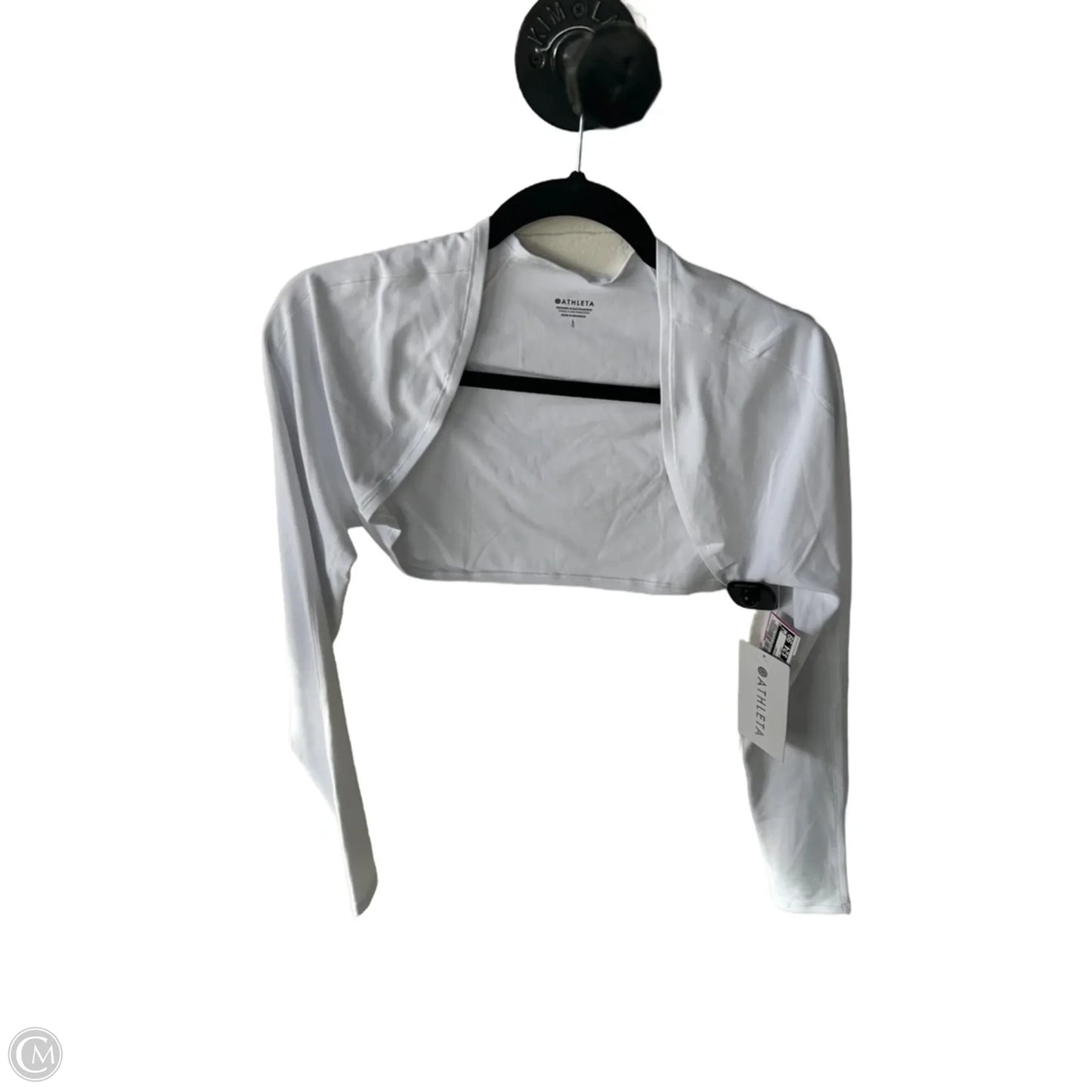 Athletic Jacket By Athleta In White, Size: L