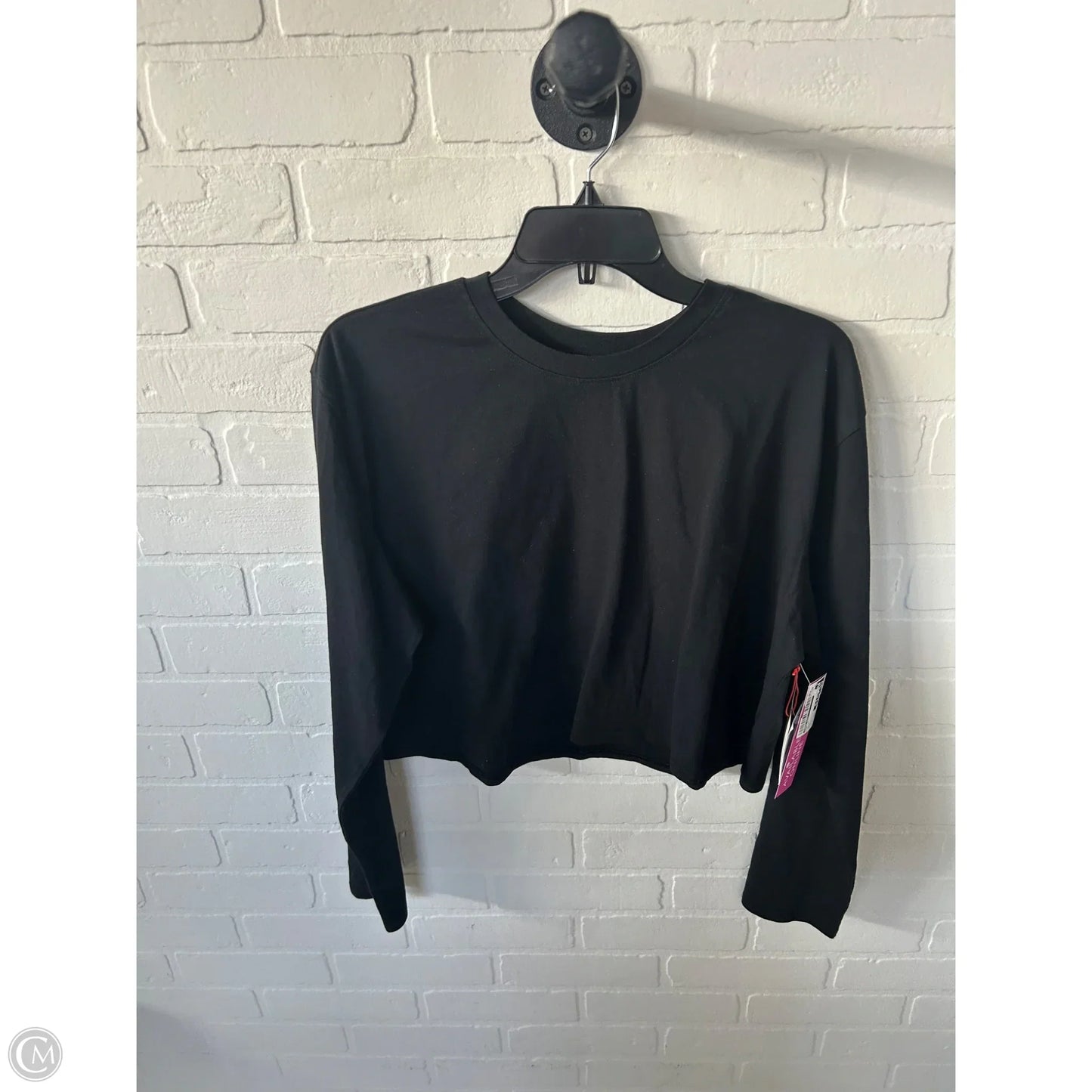 Top Long Sleeve By Open Edit In Black, Size: L