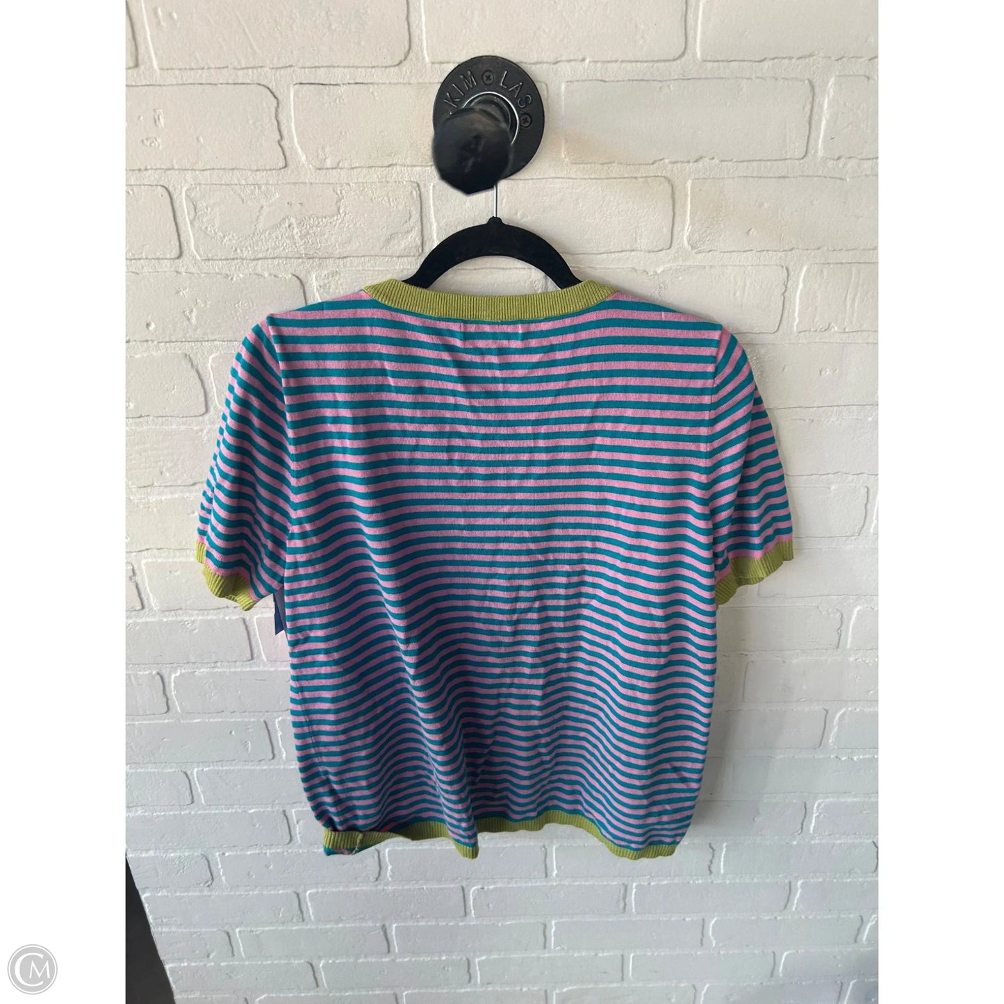 Sweater Short Sleeve By Dokotoo In Blue & Pink, Size: M