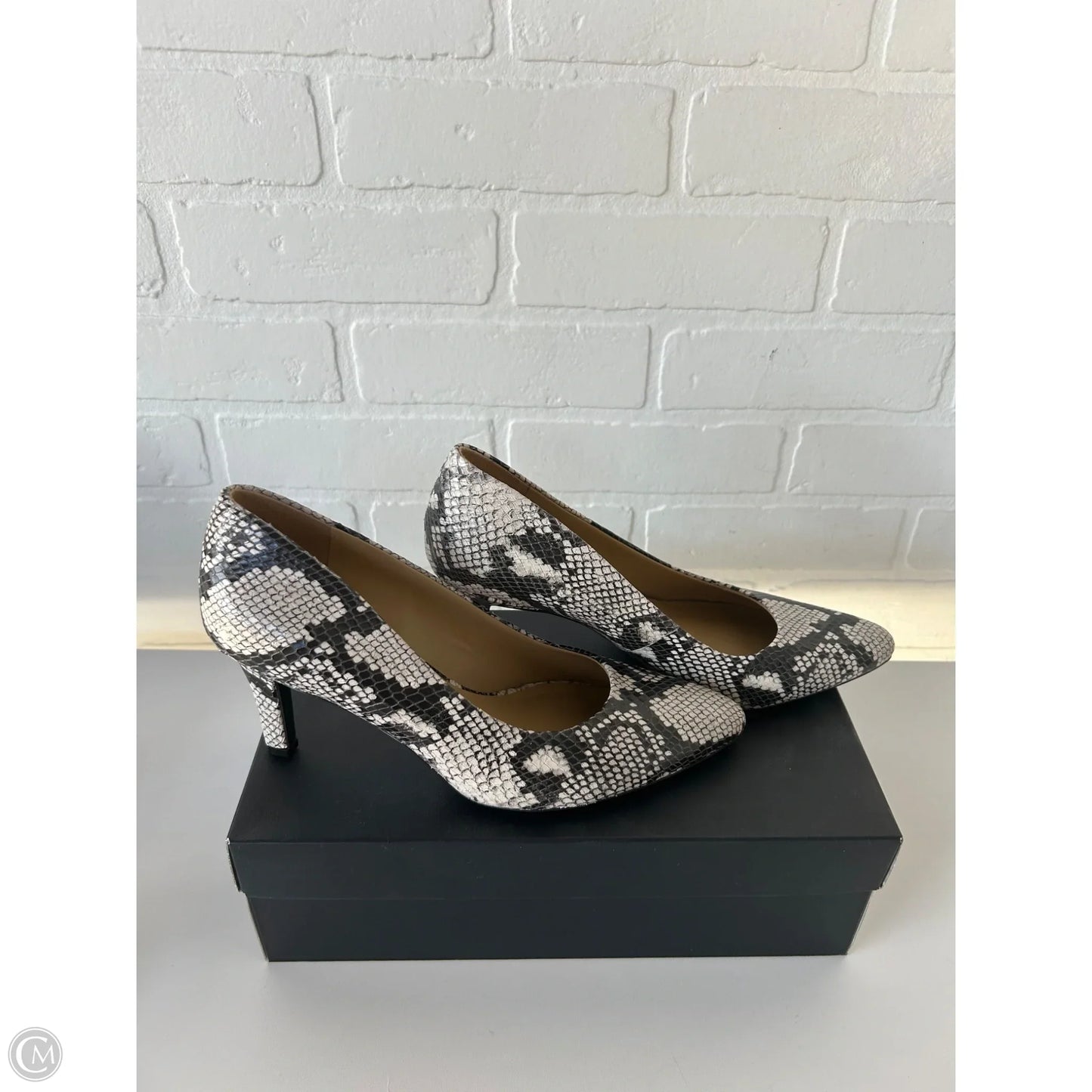 Shoes Heels Stiletto By Naturalizer In Black & White, Size: 8