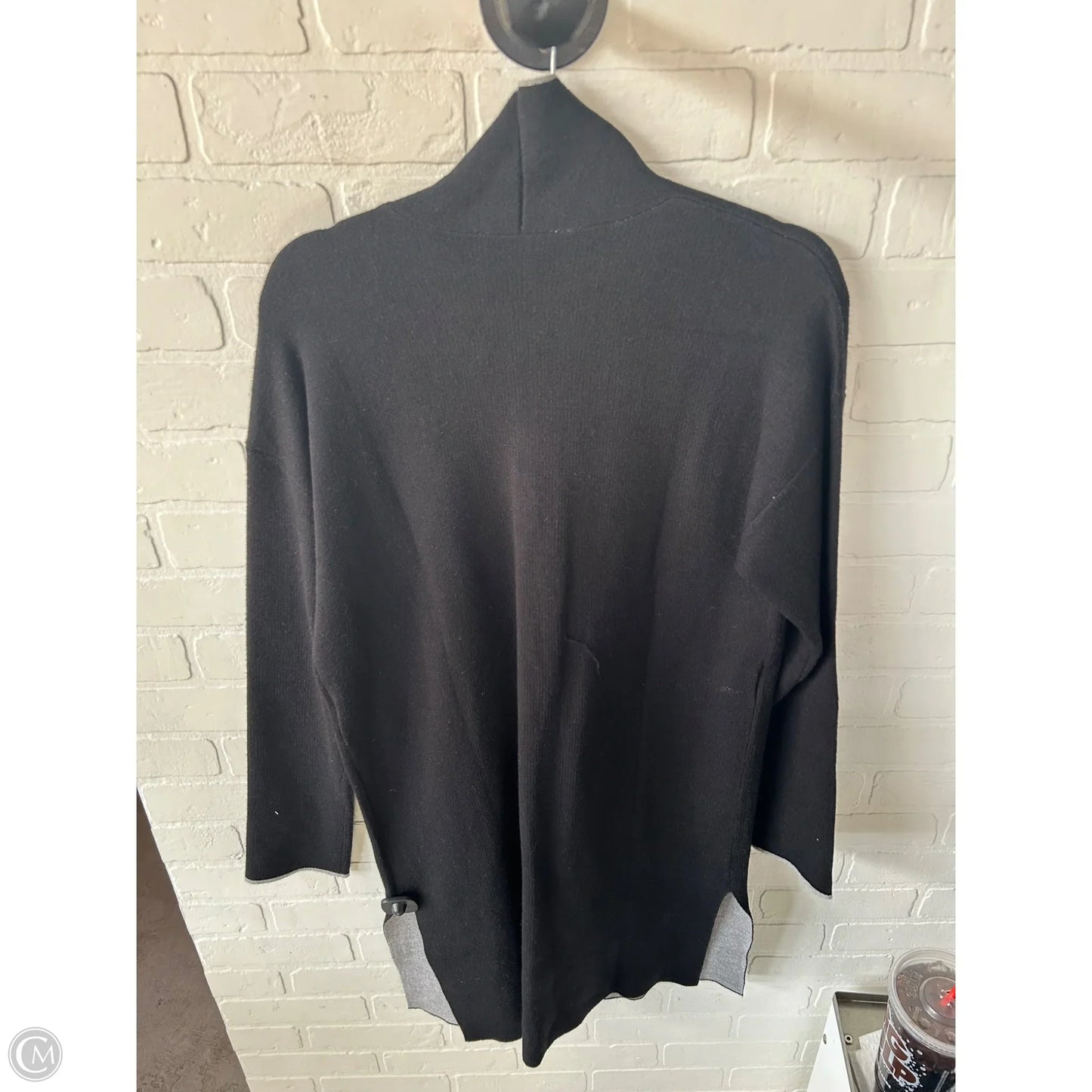 Sweater Cardigan By Ellen Tracy In Black, Size: M