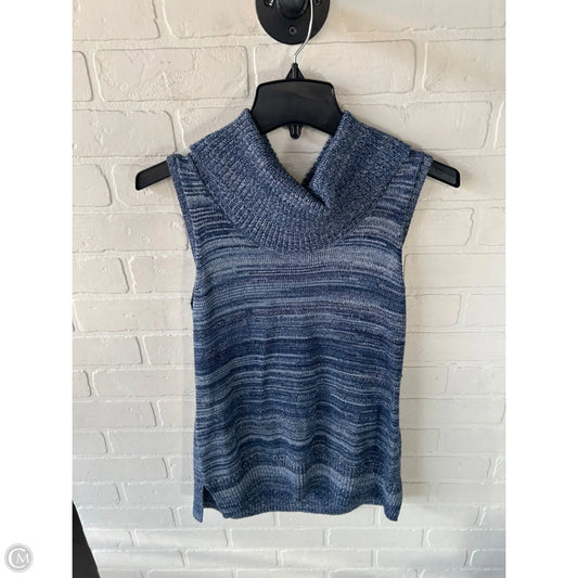 Sweater Short Sleeve By Chicos In Blue, Size: S