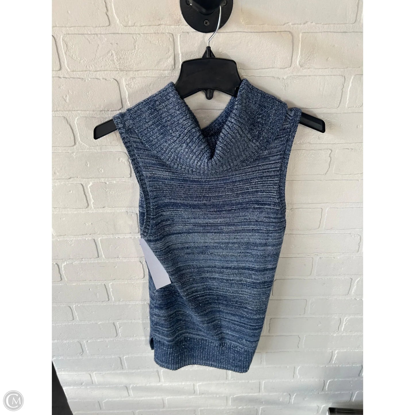 Sweater Short Sleeve By Chicos In Blue, Size: S