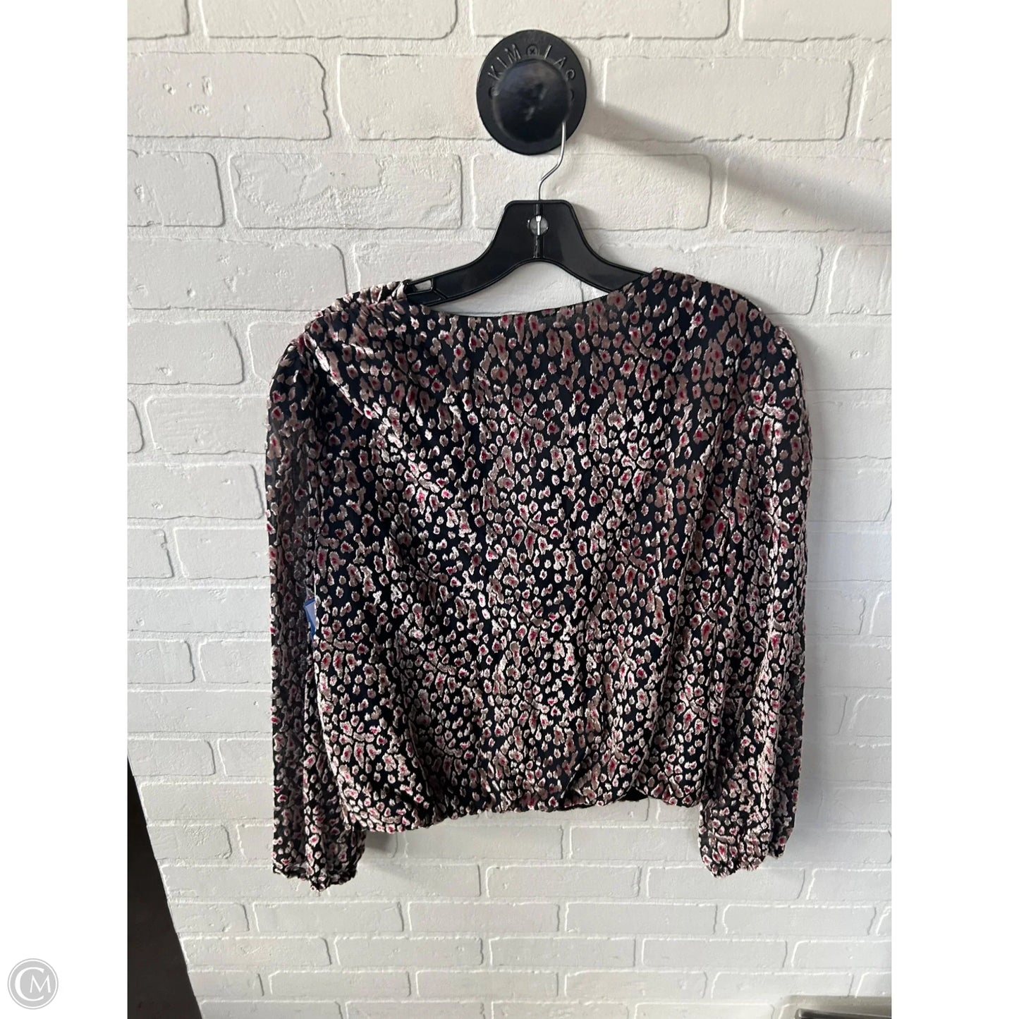 Top Long Sleeve By White House Black Market In Black & Tan, Size: M