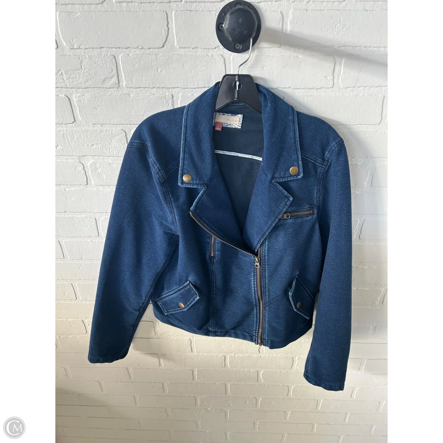 Jacket Denim By Pilcro In Blue Denim, Size: L