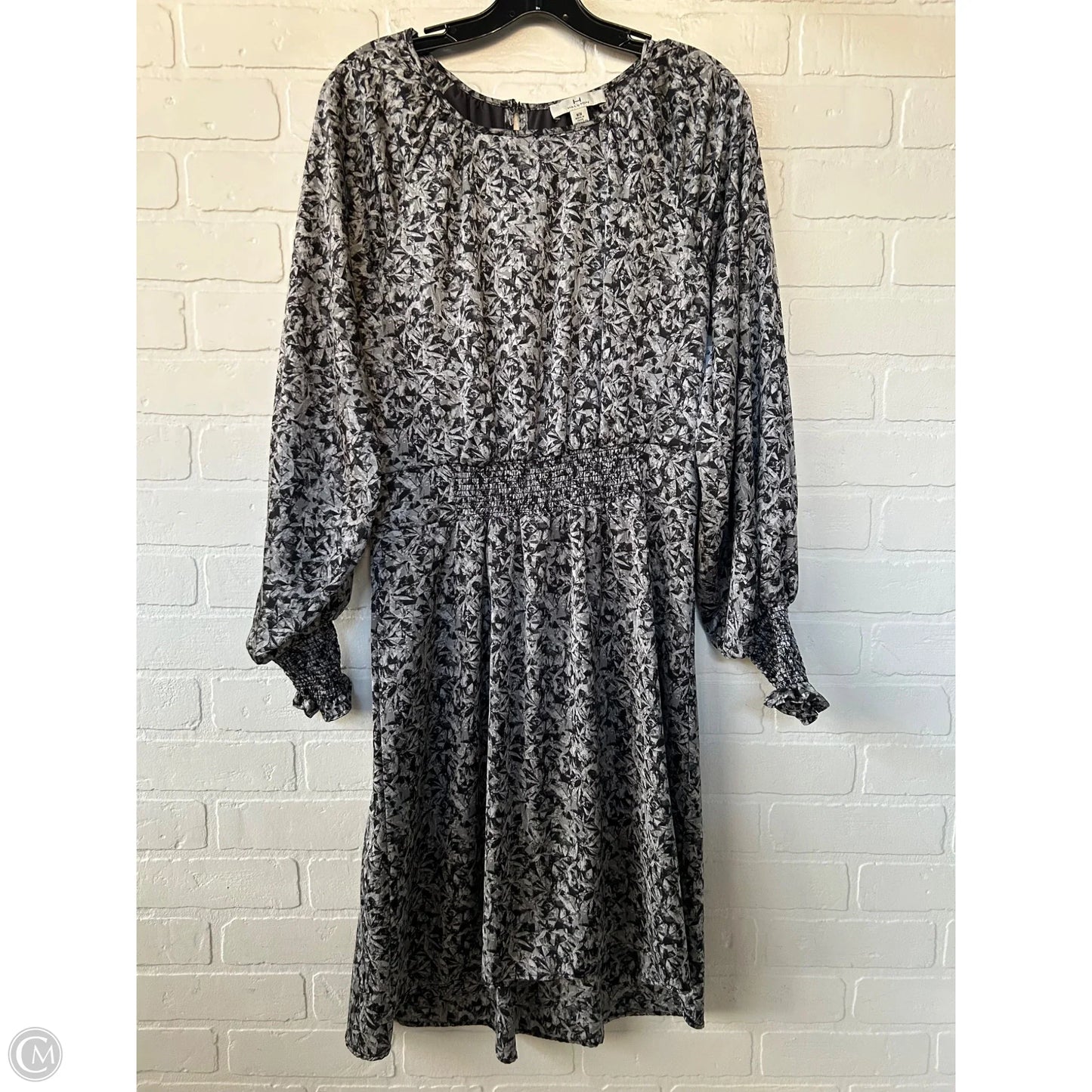 Dress Work By H For Halston In Black & Grey, Size: M