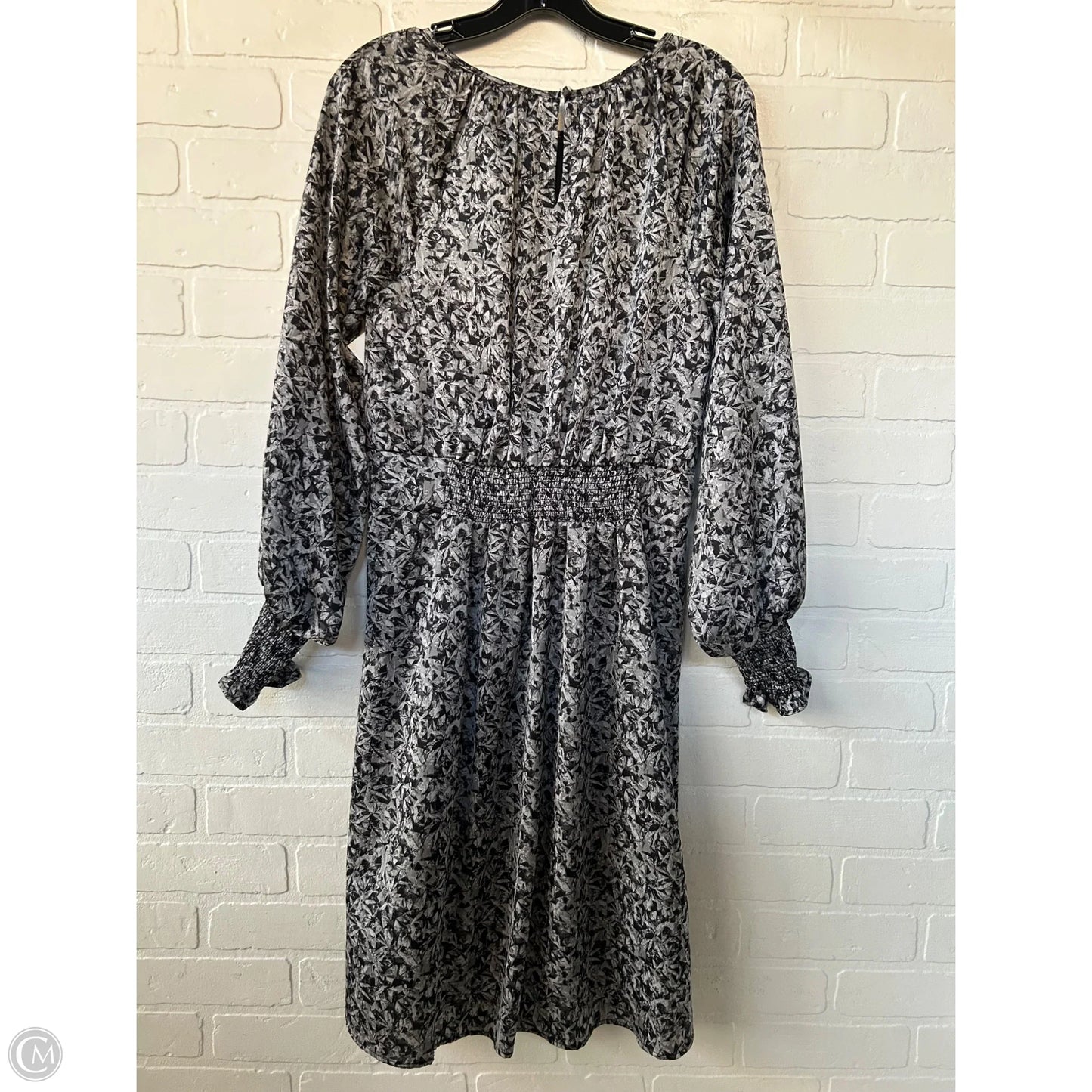 Dress Work By H For Halston In Black & Grey, Size: M